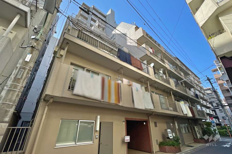 カーサフィノ大森の外観（南東側から）