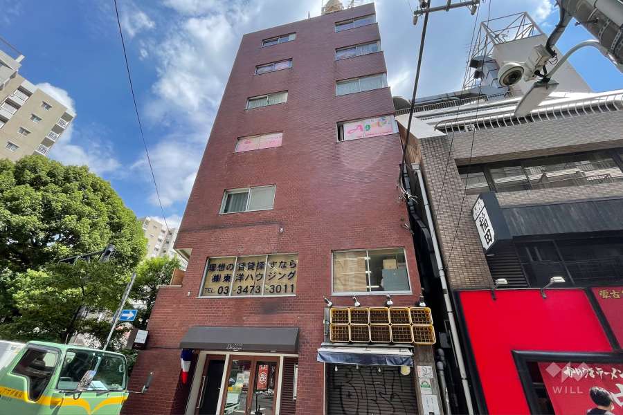 グリーンビュー白金の外観（西側から）