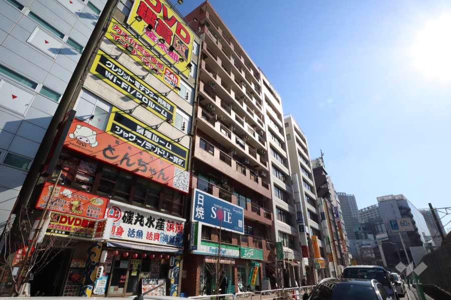 クレール五反田の外観(南西側)から