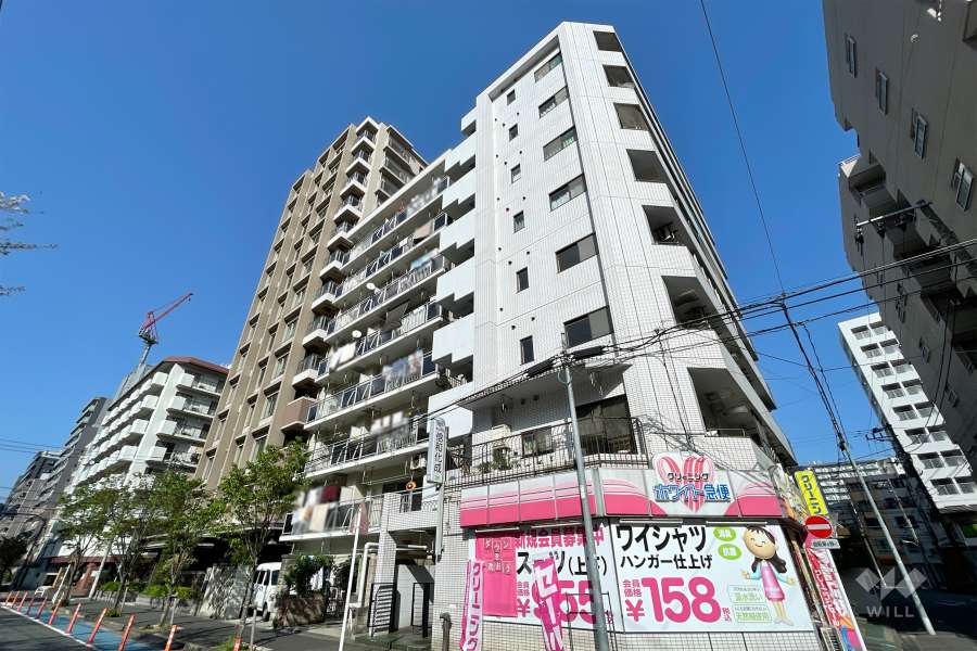 スカイコート大森の外観（南西側から）