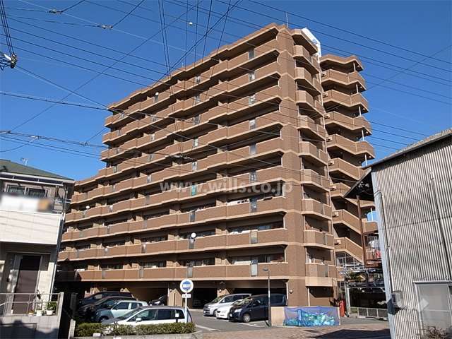 ユニーブル東難波リバーサイドの外観（南側から）