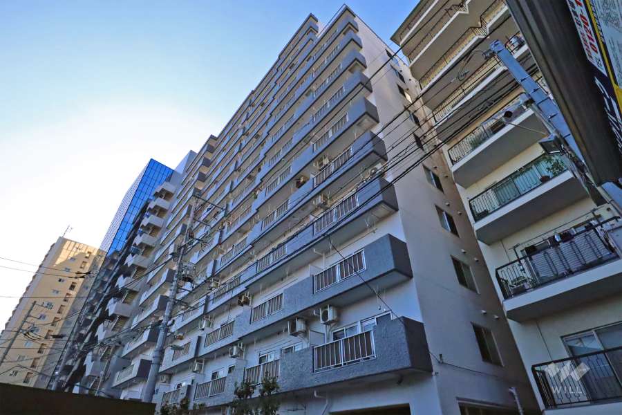 マンション五反田の外観（北東側から）