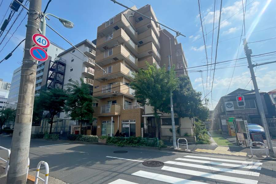 ライオンズマンション北品川第２の外観（北西側から）