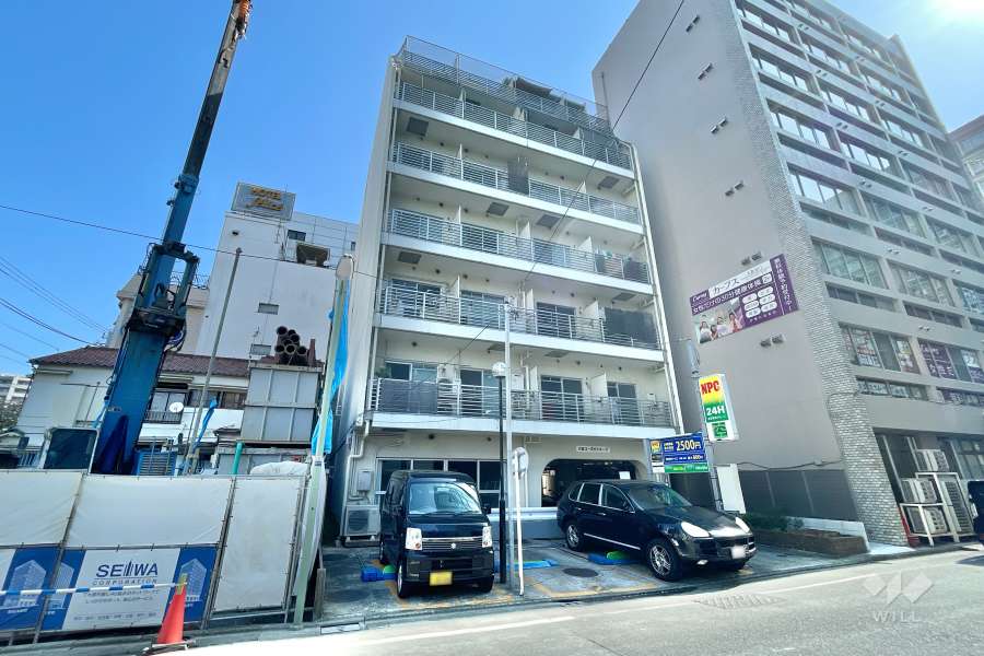 大森コーポビアネーズの外観（南西側から）