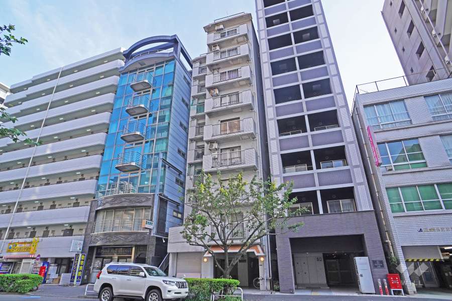 キャッスルマンション大森B号館の外観（北西側から）
