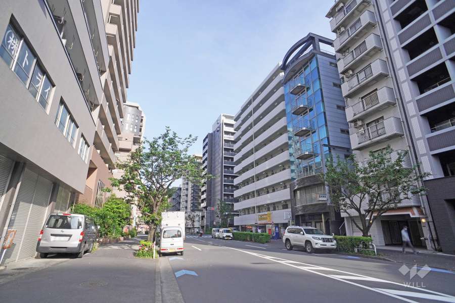 敷地北側の前面道路