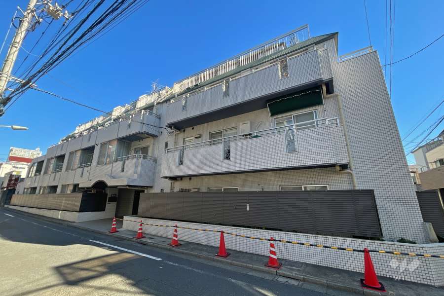 グリーンキャピタル中延の外観（南西側から）