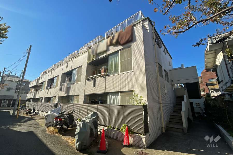 グリーンキャピタル中延の外観（北東側から）