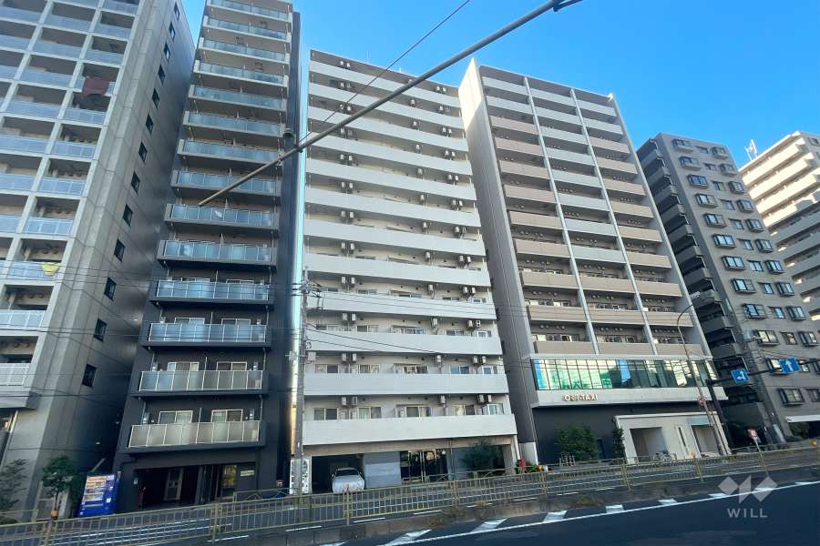 ヴェローナ大井南ルッソグランデの外観（南東側から）
