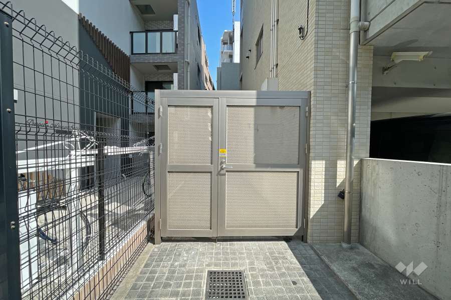 駐輪場の出入り口