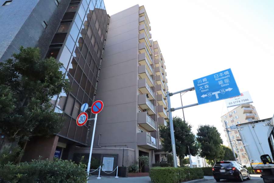 メガロン御殿山の外観(北側から)