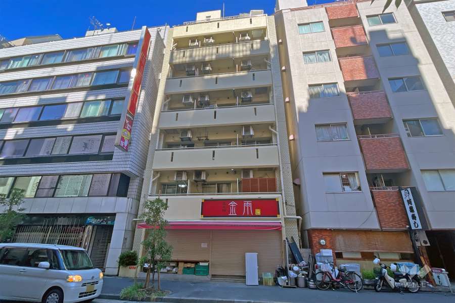 レオ五反田辻ビルの外観（南東側から）