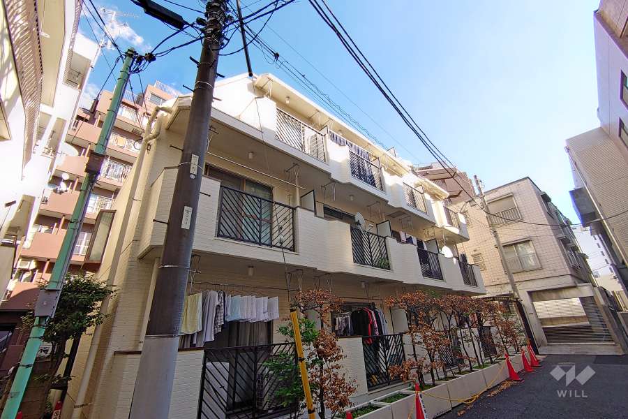 ジュネスかむろ坂の外観（北西側から）
