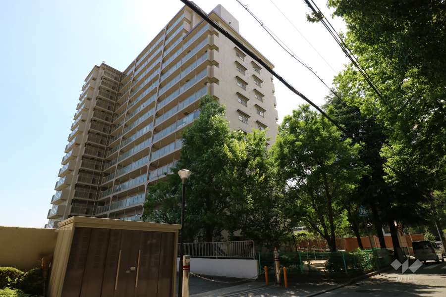 日興宝塚南口スカイマンションの外観（北東側から）