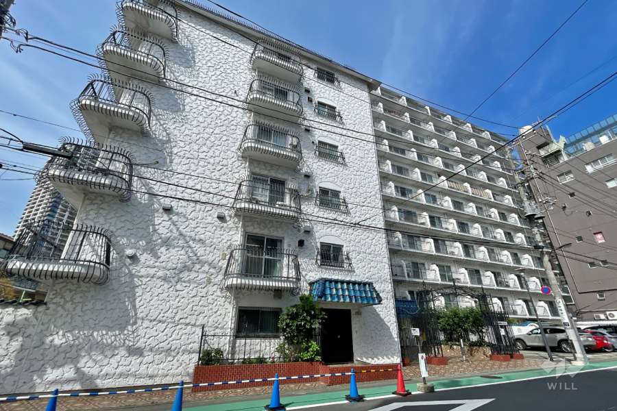 秀和目黒駅前レジデンスの外観（東側から）