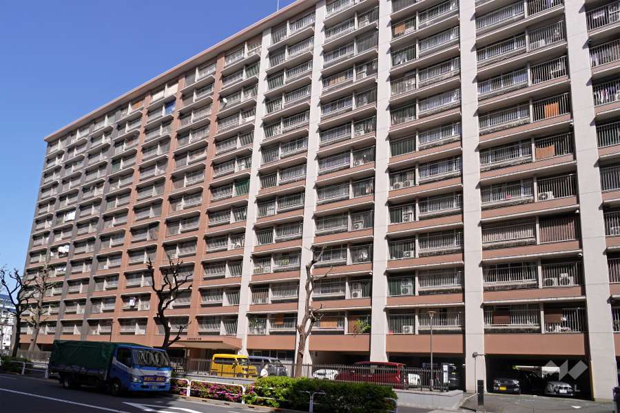 大森駅前住宅1号棟の外観（南西側から）