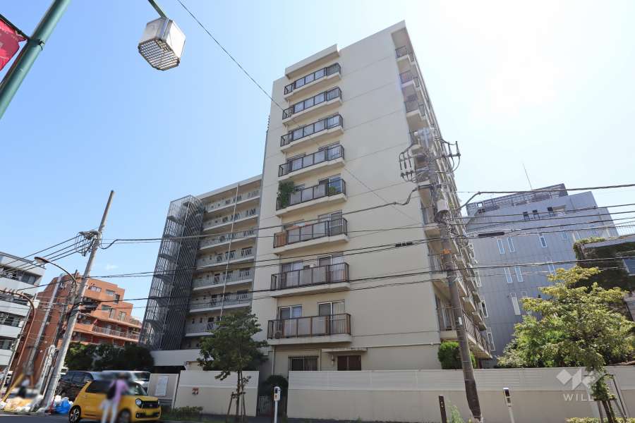マンションニュー東品川の外観(南西側から)　