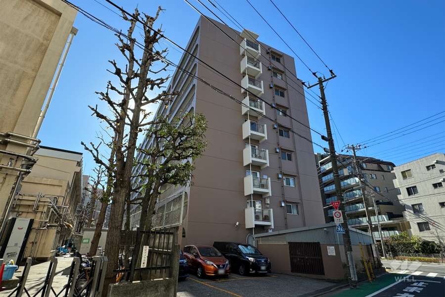 日商岩井東品川マンションの外観（北東側から）