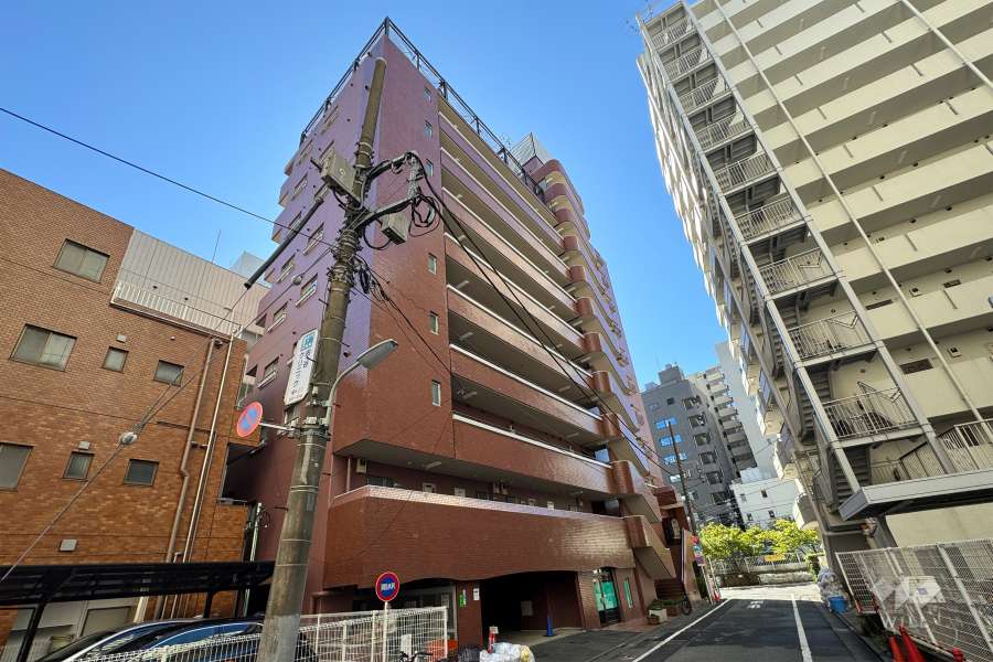 リバーサイドニックハイム五反田の外観（北西側から）