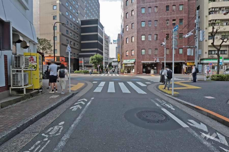 敷地北側の前面道路（東側から）