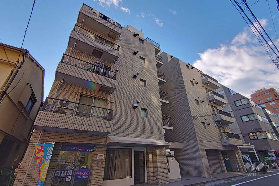 エクレール五反田の外観（北東側から）
