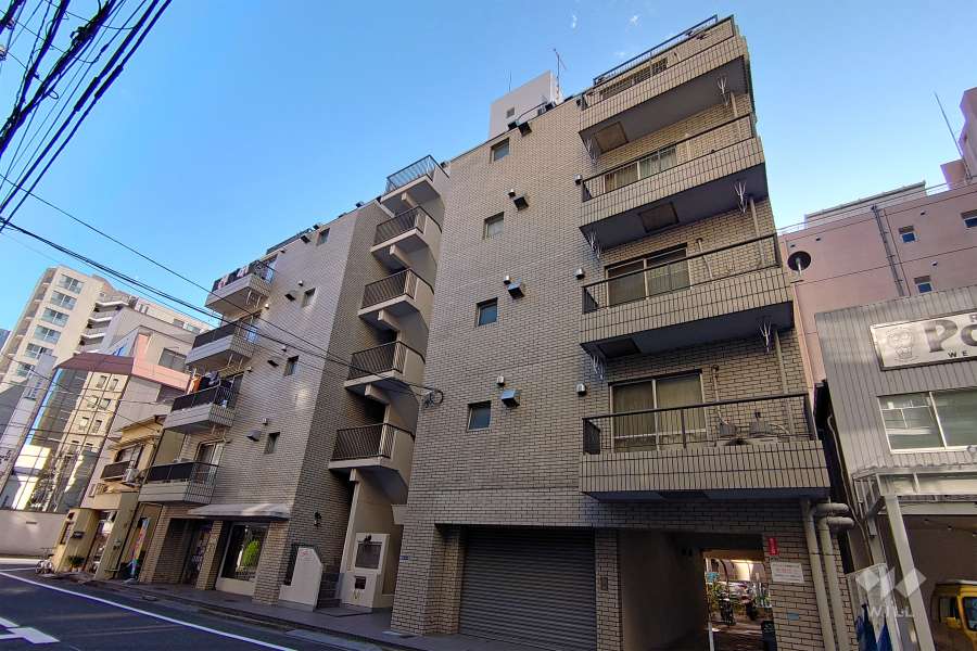 エクレール五反田の外観（北西側から）