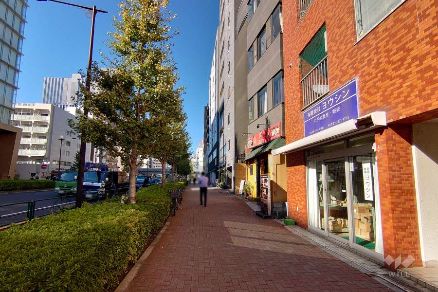 敷地南西側の前面道路