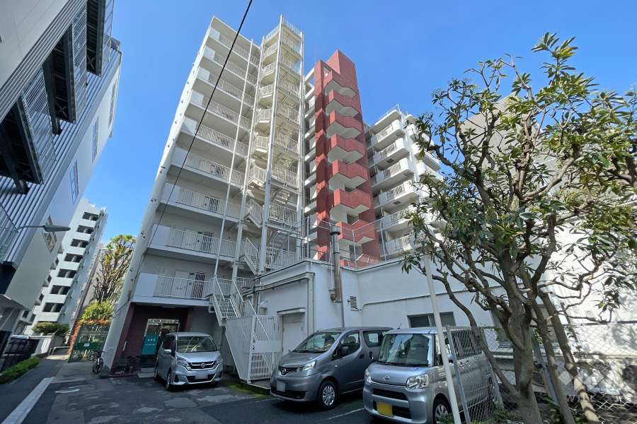 五反田スカイマンションの外観（北東側から）