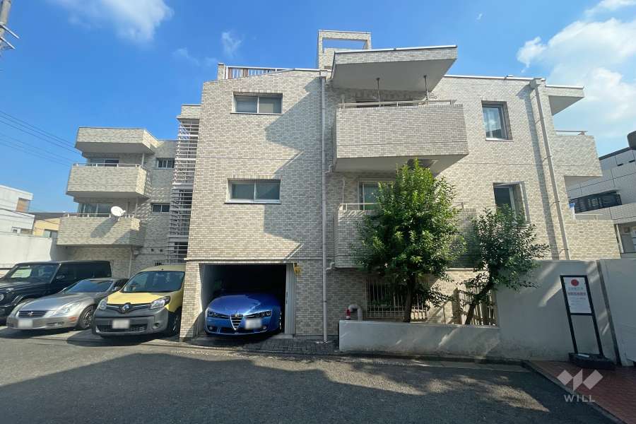 御殿山タウンハウスの外観（西側から）