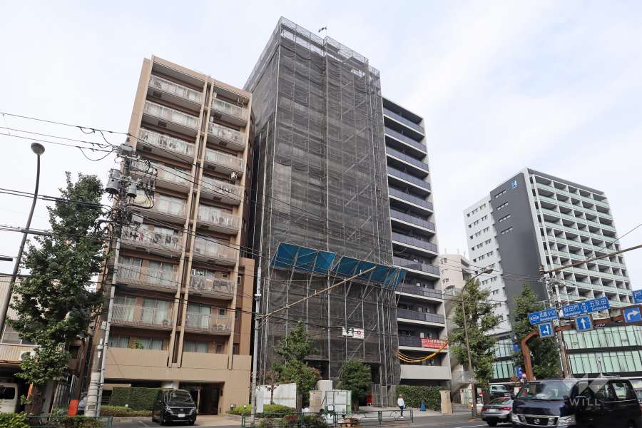 ミオカステーロ武蔵小山２の外観(南東側から)※2023年10月現在大規模修繕工事中