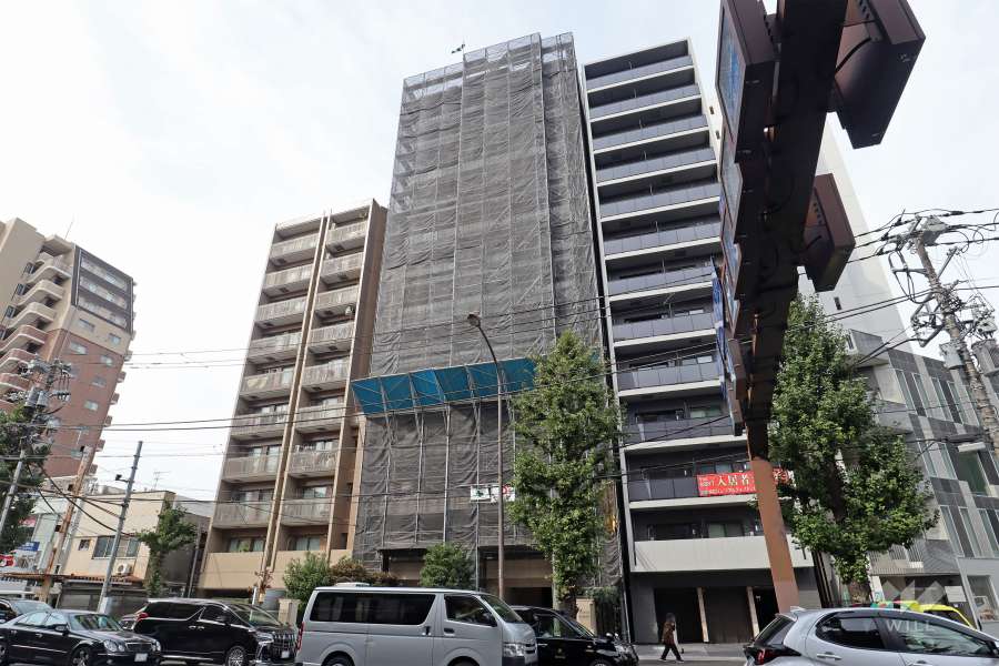 ミオカステーロ武蔵小山２の外観(北東側から)※2023年10月現在大規模修繕工事中