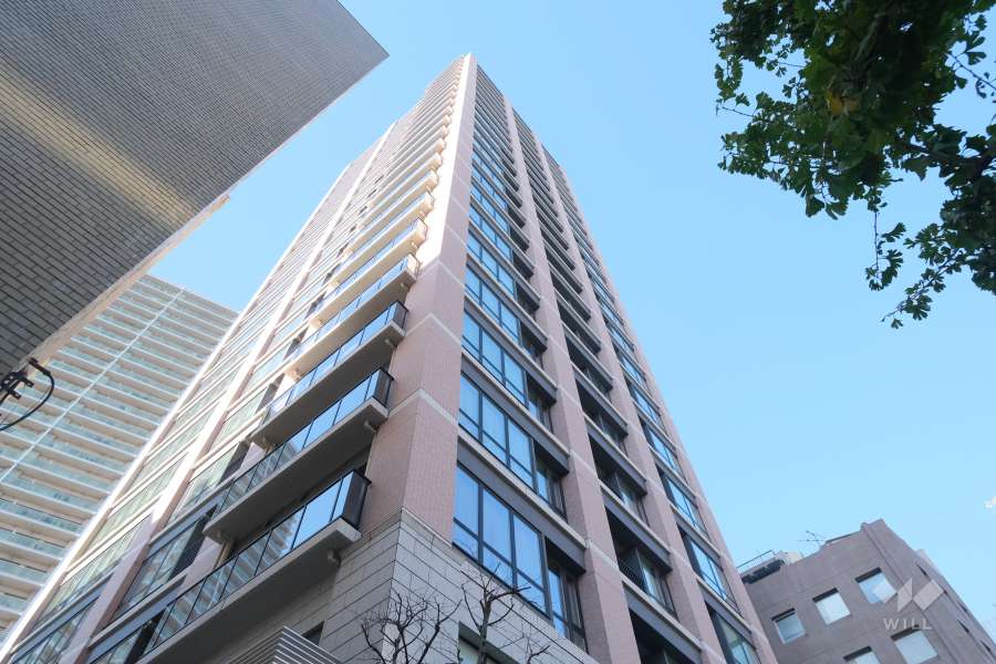 ライオンズタワー目黒川の外観（南東側から）