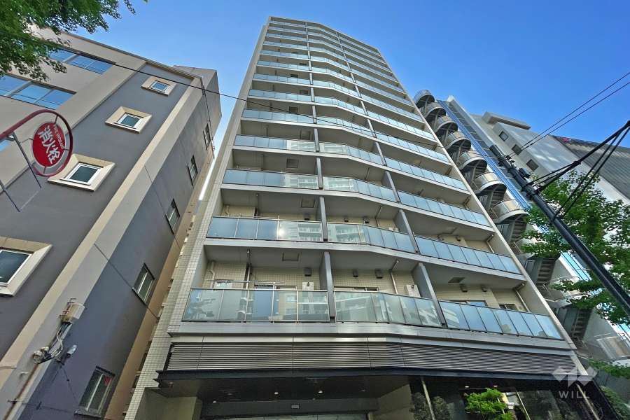 リビオ目黒リバーサウスの外観（北西側から）