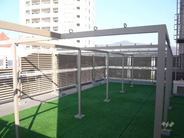 10階にある共用の物干し