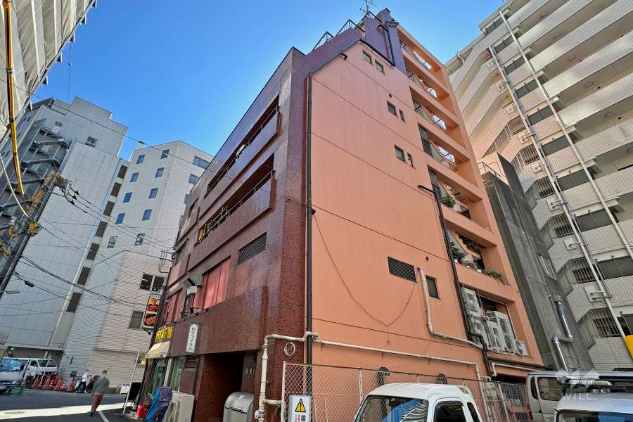 桔梗ハイツ西五反田の外観（北西側から）