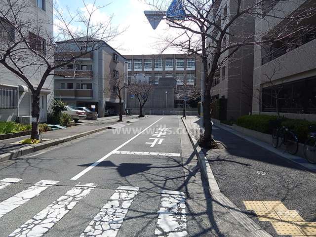 敷地東側の前面道路