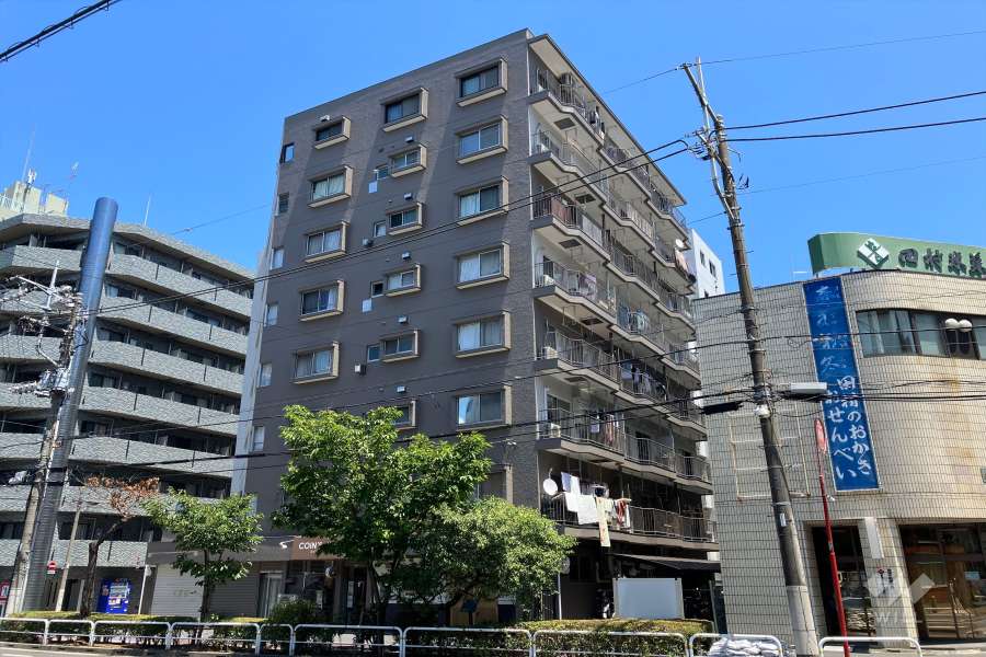 サンハイツ大森の外観（南西側から）