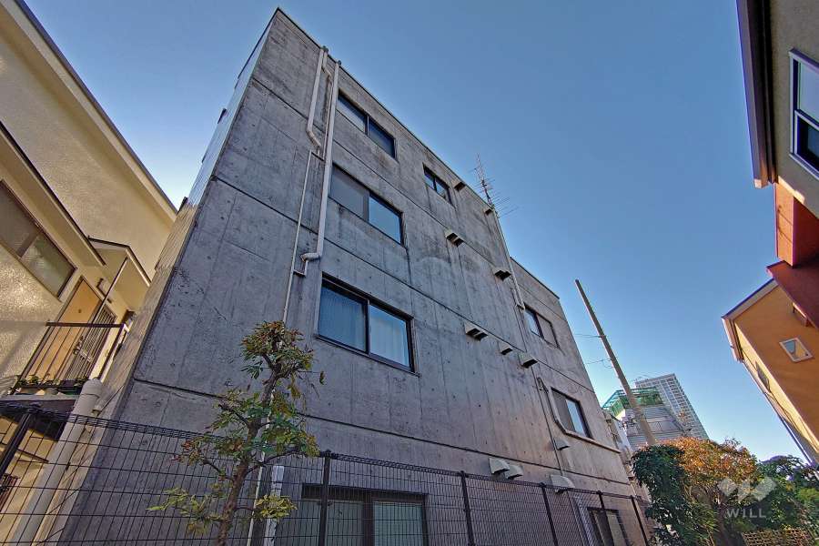 セントラル不動前の外観（北西側から）