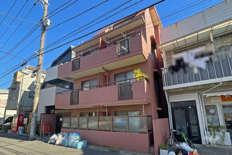 セザール中延の外観（南西側から）