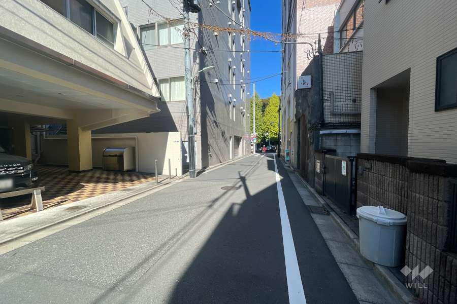 敷地北東側の前面道路