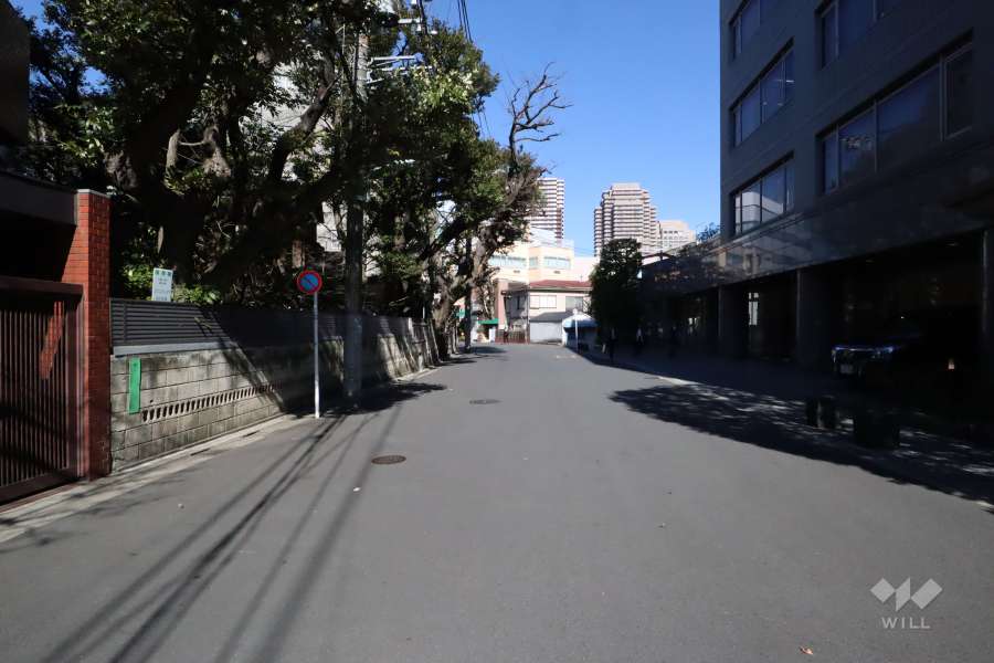 敷地東側の前面道路