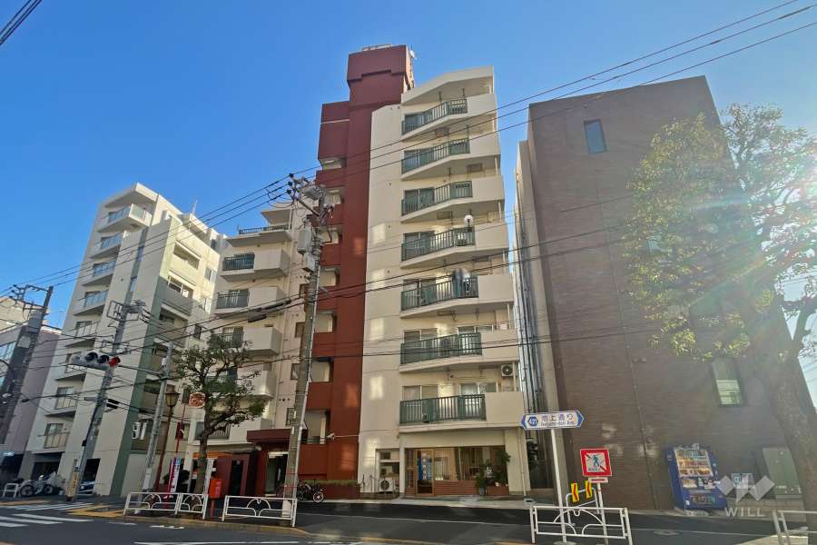 モナーク大井の外観（南西側から）