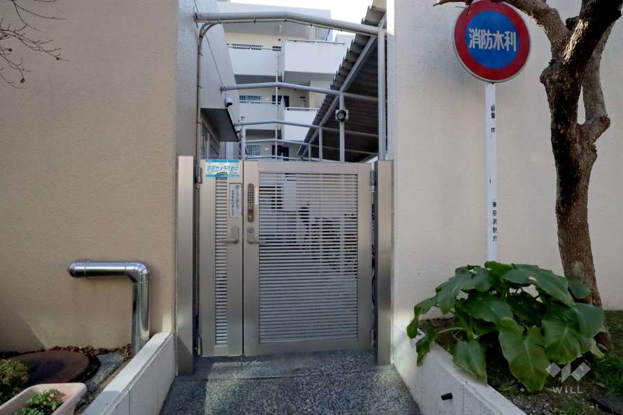 駐輪場の出入り口