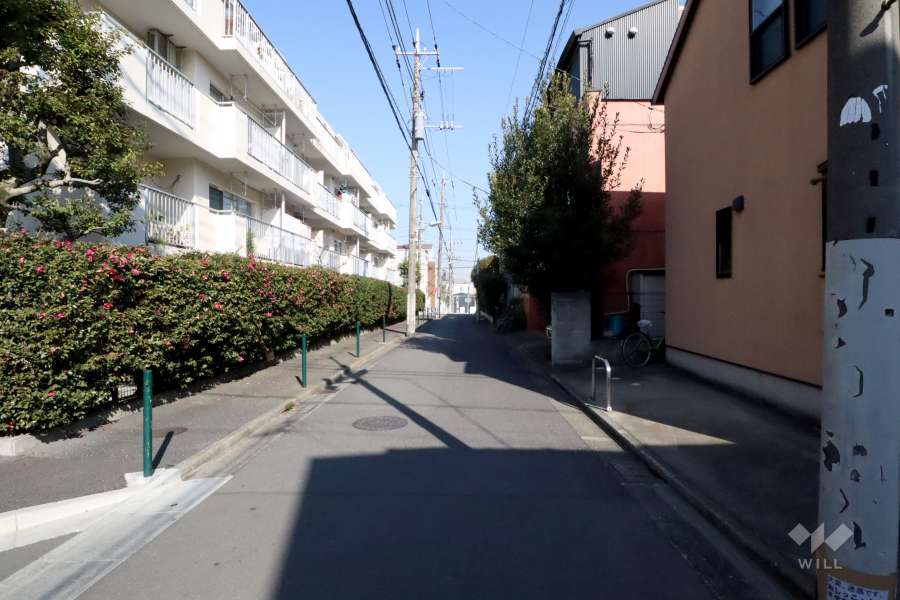 敷地南東側の前面道路