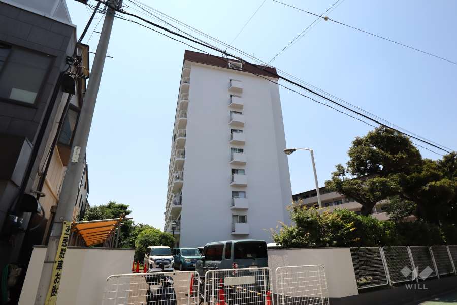 大井ダイヤマンションの外観(北東側から)