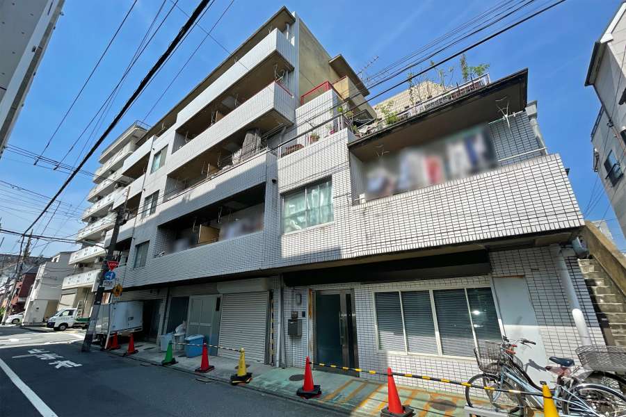 スカイパレス中延の外観（北東側から）