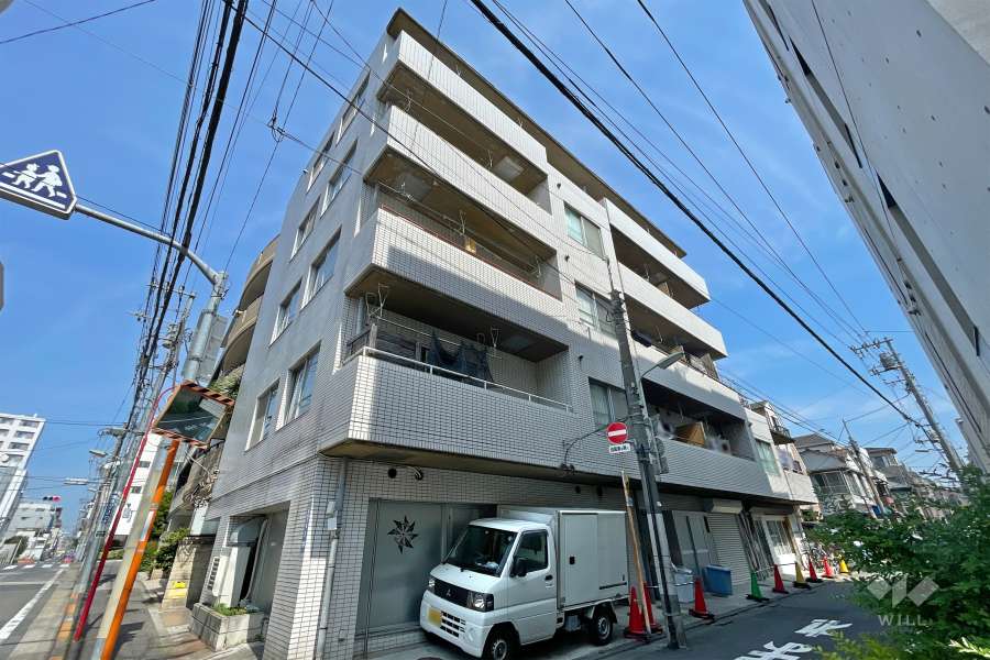 スカイパレス中延の外観（南東側から）