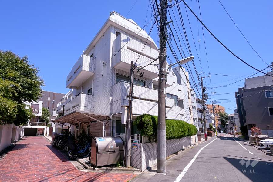 プリモアームズ荏原の外観（北西側から）