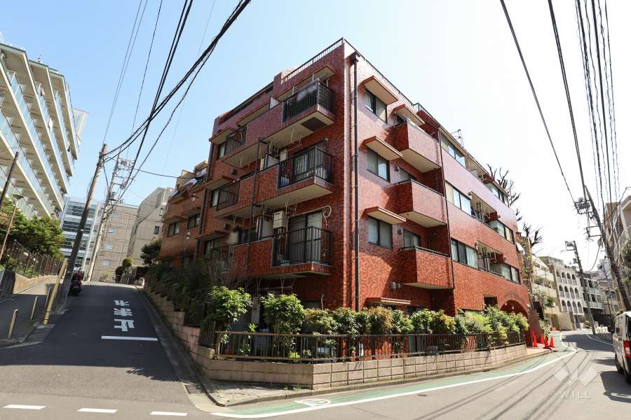 ワールドパレス不動前の外観(北西側から)