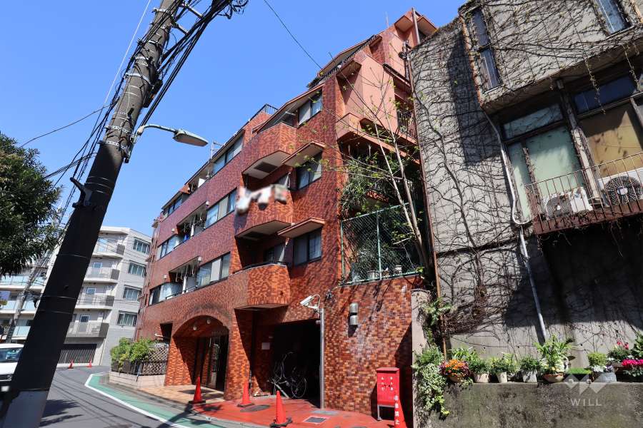 ワールドパレス不動前の外観(南西側から)